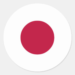 Sticker Rond Drapeau du Japon