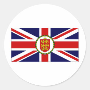 Sticker Rond Drapeau du lieutenant-gouverneur de Guernesey