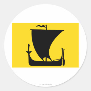 Sticker Rond drapeau du Nordland