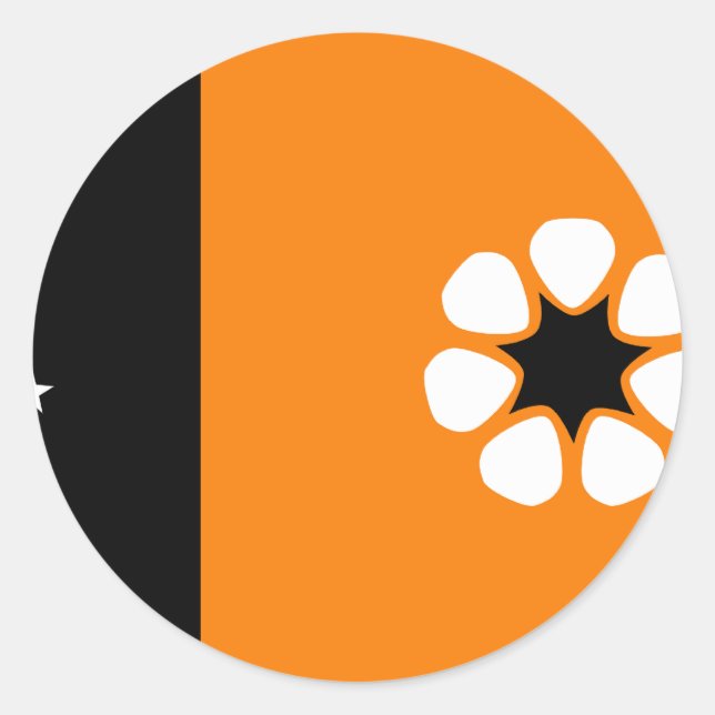 Sticker Rond Drapeau du Territoire du Nord (Devant)