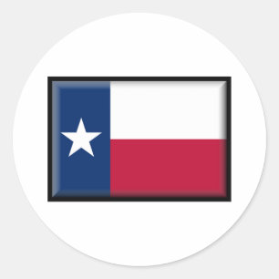 Sticker Rond Drapeau du Texas