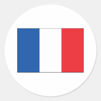 Sticker Rond Drapeau France
