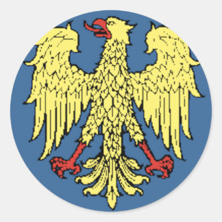 Sticker Rond Drapeau Friuli-Venezia Giulia (Italie)