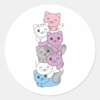 Drapeau Intergenre Pride Chat Lgbtq Cute Chat Clas
