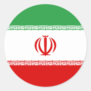 Sticker Rond Drapeau Iran (Iran)
