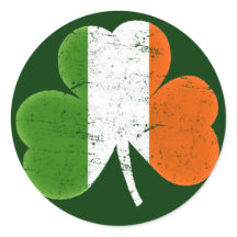 Drapeau irlandais Shamrock classique