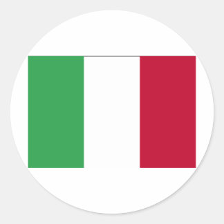STICKER ROND DRAPEAU ITALIEN