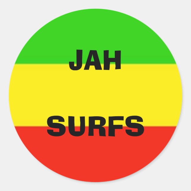 Sticker Rond drapeau, JAHSURFS (Devant)