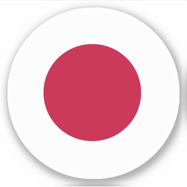 Sticker rond Drapeau Japon (Devant)