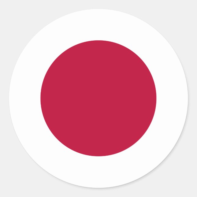 Sticker Rond Drapeau japonais (Devant)