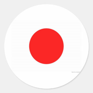 Sticker Rond Drapeau japonais