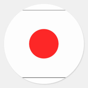 Sticker Rond Drapeau japonais Japon Nippon fans cadeaux