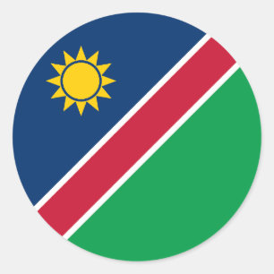Sticker Rond Drapeau Namibie