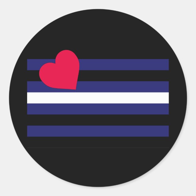 STICKER ROND DRAPEAU OFFICIEL LEATHER FIDE (Devant)