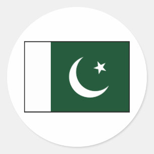 Sticker Rond Drapeau pakistanais