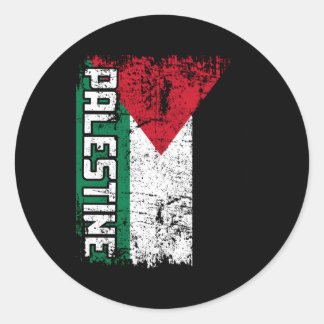 Sticker Rond Drapeau Palestine Big Palestine