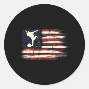 Sticker Rond Drapeau Perdu Cadeau Patriotique Pour Bowlers Bowl