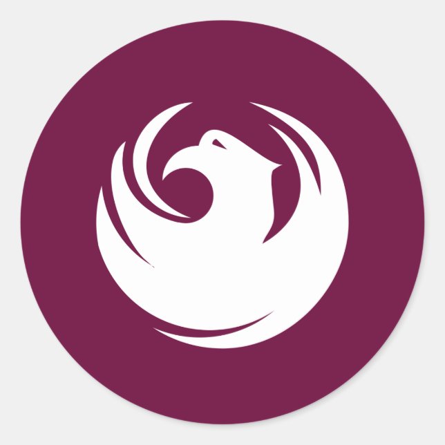Sticker Rond Drapeau Phoenix (Devant)