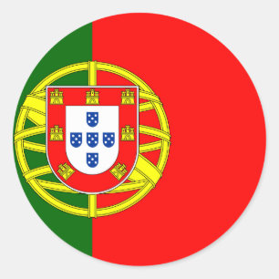 Sticker Rond Drapeau portugais