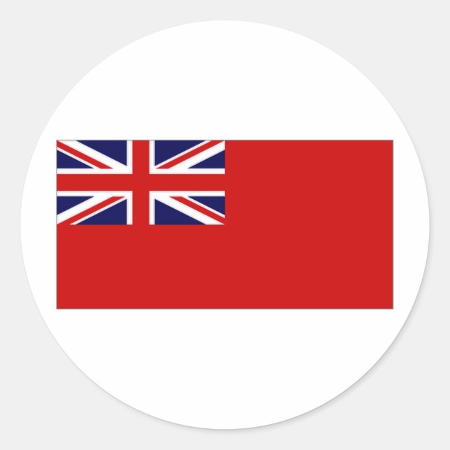 Sticker Rond Drapeau Red Duster (Devant)