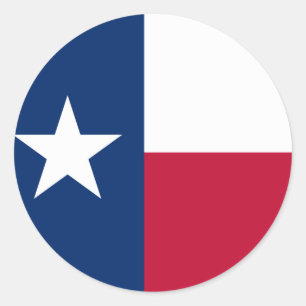 Sticker Rond Drapeau rond du Texas