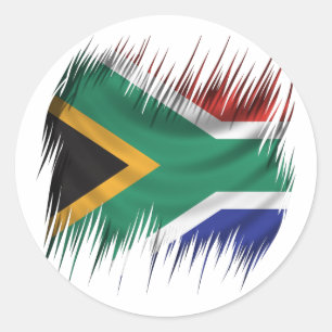 Sticker Rond Drapeau Shredders Afrique du Sud