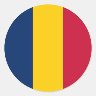 Sticker Rond Drapeau tchadien, Drapeau du Tchad