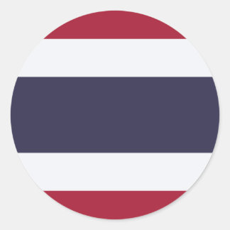 Sticker Rond Drapeau thaïlandais, Drapeau thaïlandais
