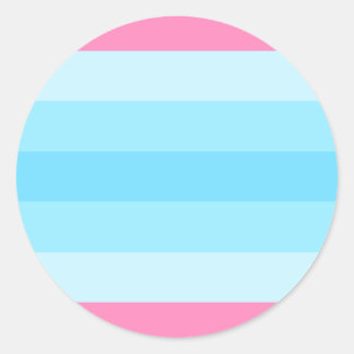 Sticker Rond drapeau transmasculin
