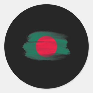 Sticker Rond Drapeaux du Bangladesh Souvenirs Cricket Ngladeshi