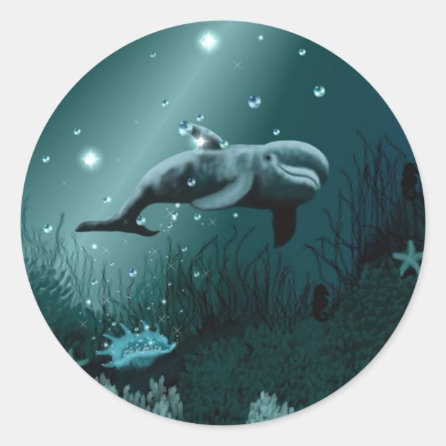 Sticker Rond Dream dauphin (Devant)