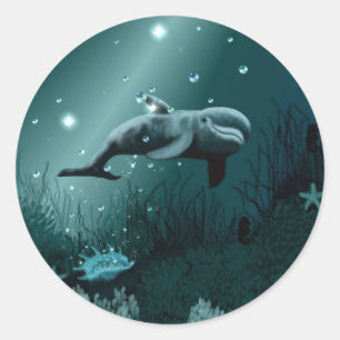 Sticker Rond Dream dauphin