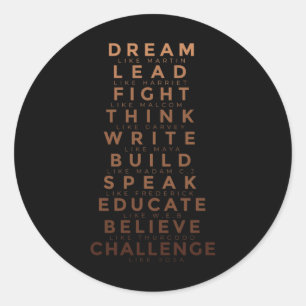 Sticker Rond Dream Like Martin Lead Lik