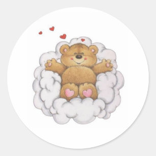 Sticker Rond Dreaming Teddy