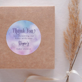 Sticker Rond Dreamink Purple Heaven envoyé Baby shower