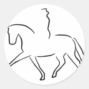Sticker Rond dressage