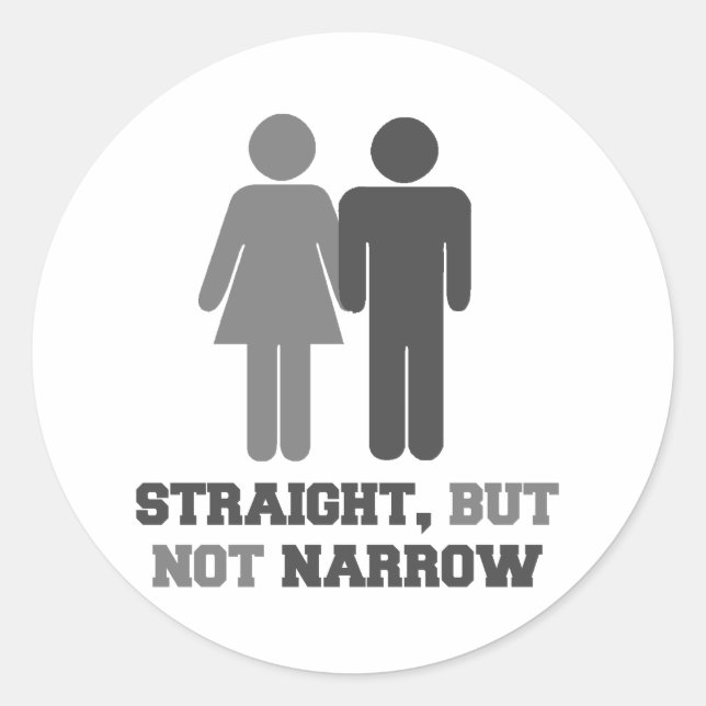 Sticker Rond Droit mais pas étroit (Devant)