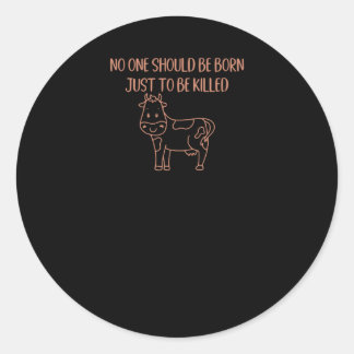 Sticker Rond Droits des animaux