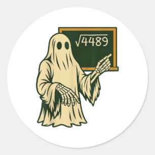 Sticker Rond Drôle 67 Mème Racine carrée 4489 Argot Prof de mat