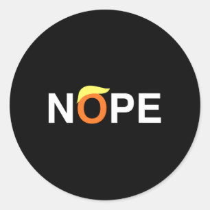 Sticker Rond Drôle anti-Trump