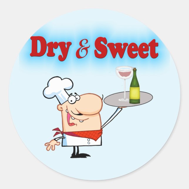 Sticker Rond Drôle Chef (Devant)