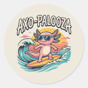 Sticker Rond Drôle de Axo-Palooza Concert Parodie Alternative 9