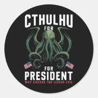 Drôle d'élection 2024 Cthulhu pour Président