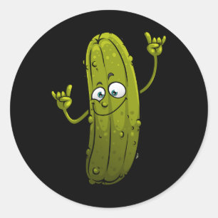 Sticker Rond Drôle Drôle Conception de chiche Pour Hommes Femme