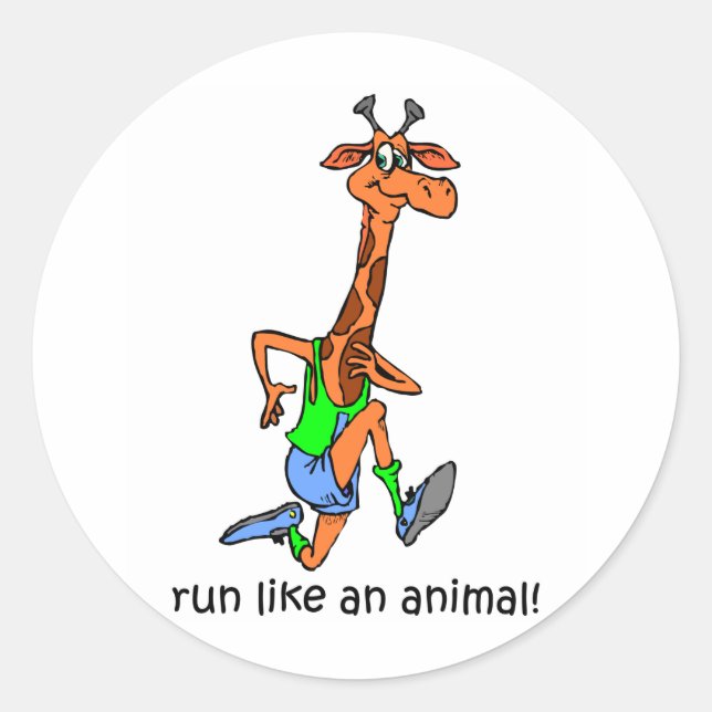 Sticker Rond Drôle en cours (Devant)