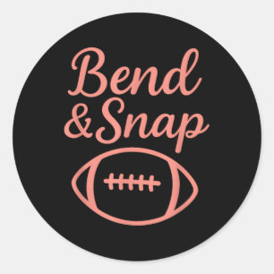 Sticker Rond Drôle Football Touchdown Saison Pend Et Accroche P