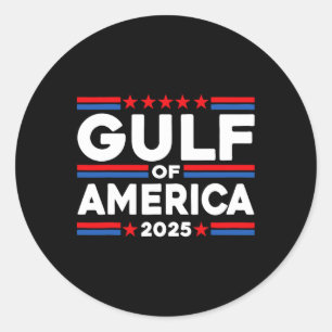 Sticker Rond Drôle Fundy Golfe Des États-Unis D'Amérique