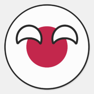Sticker Rond Drôle Geeky Japon Camptryball