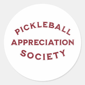 Sticker Rond Drôle Pickleball Dit