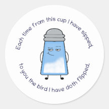 Drôle Poème Salé Couplet Mug "Oiseau Flip"